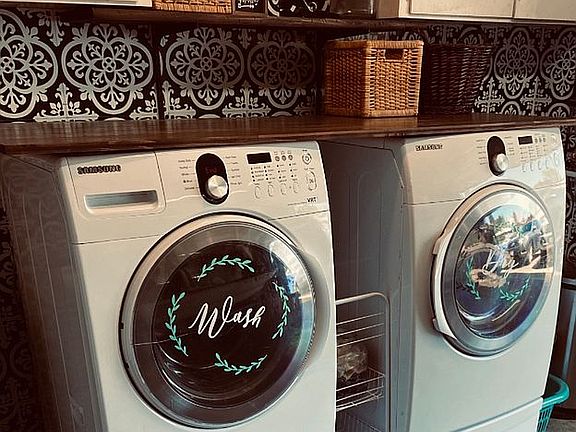 Laundry Area in Garage 