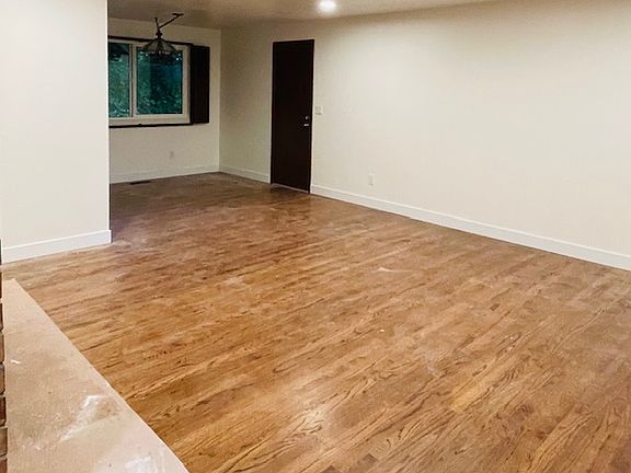 Living room into dining room