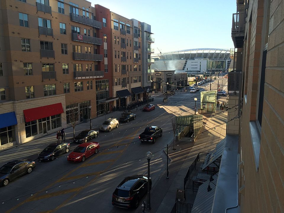 View from the apartment towards Paul Brown Stadium