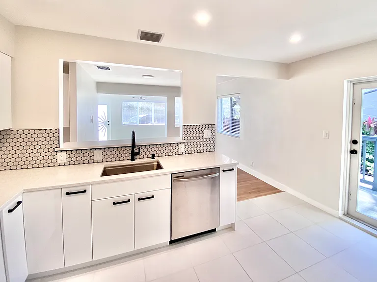 kitchen into private deck
