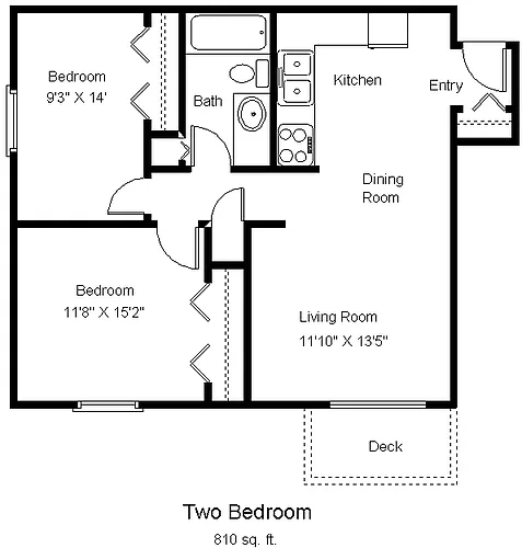Floor plan Two Bedroom A