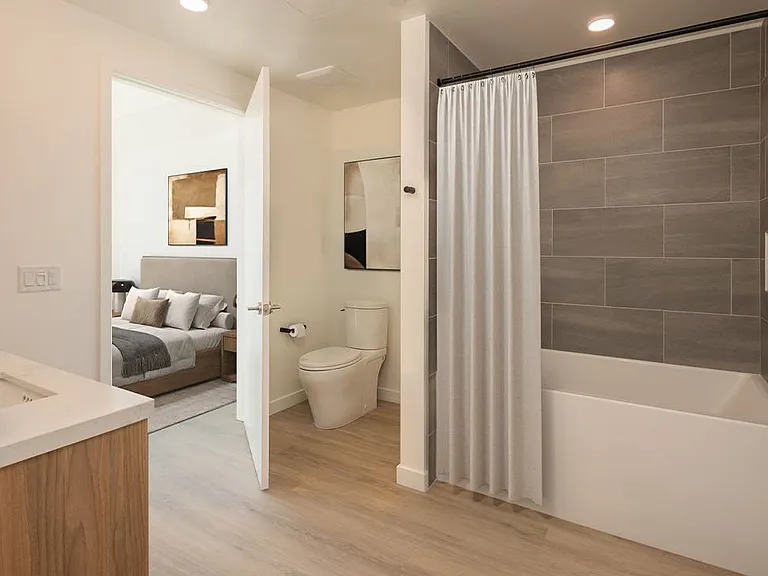 Virtually Staged One-Bedroom Bath - The Torrey