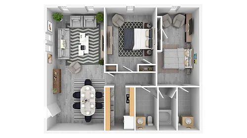 Floor plan Two Bedroom