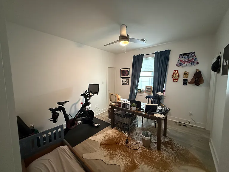 The 1st secondary bedroom upstairs (currently being used as an office).