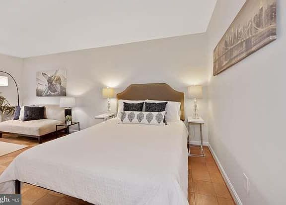 Plenty of room for a sleeping area and a sitting area.