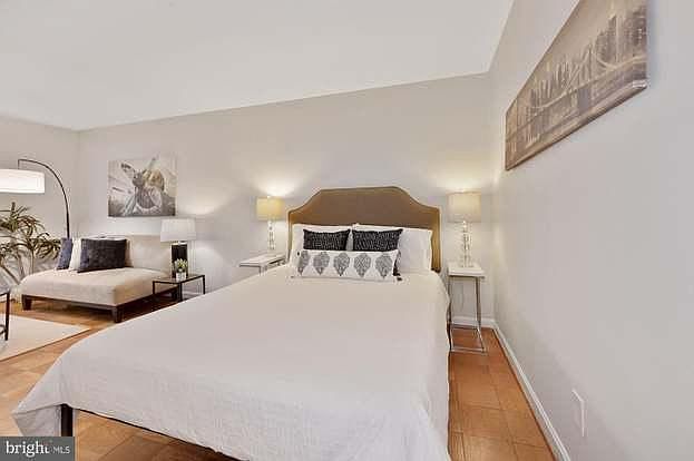 Plenty of room for a sleeping area and a sitting area.
