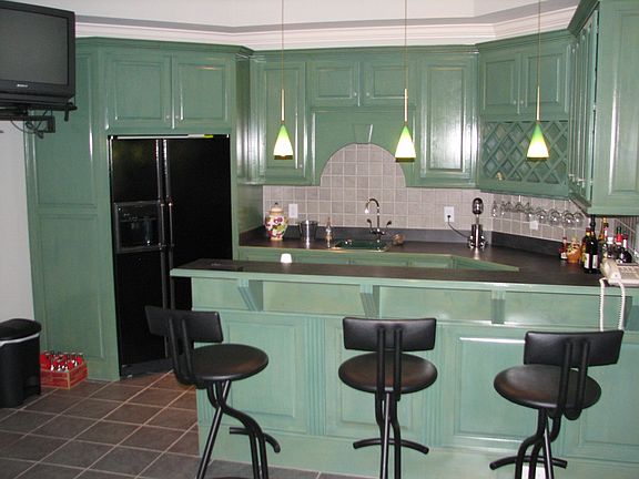 Finished terrace level bar.