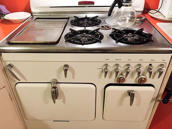 Chambers stove;brick lined oven