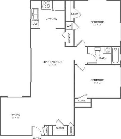 San Juan w/ Den floor plan San Juan w/ Den floor plan