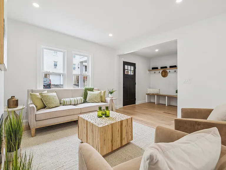 First floor living room & entryway