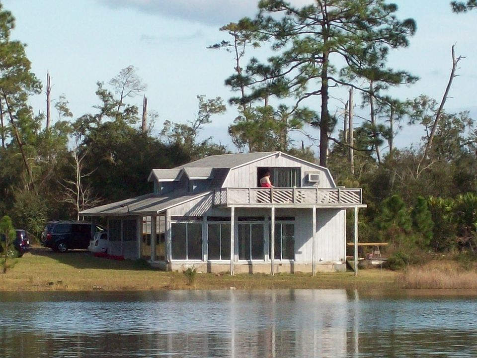 House view from lake (right)