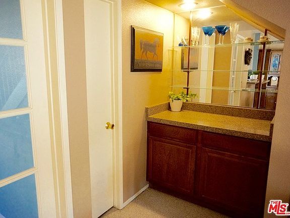 Granite laminate wet bar off formal dinning room.  Perfect for entertaining
