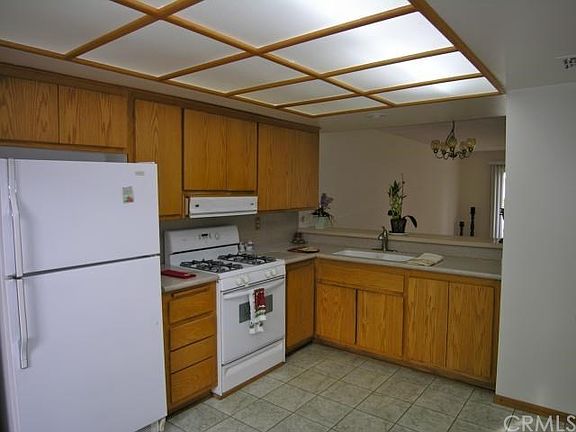 Kitchen is open to living room.