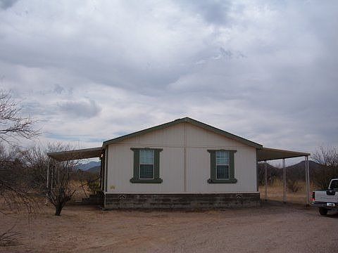 Side view of the home