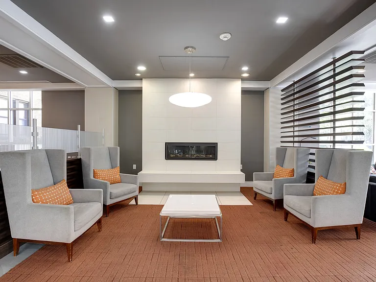 Resident lounge area in lobby