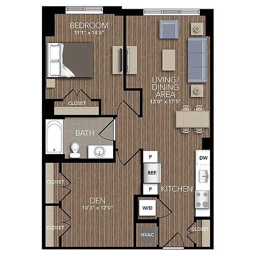 Floor plan A6 Den