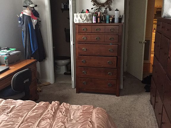 Master bedroom with bathroom