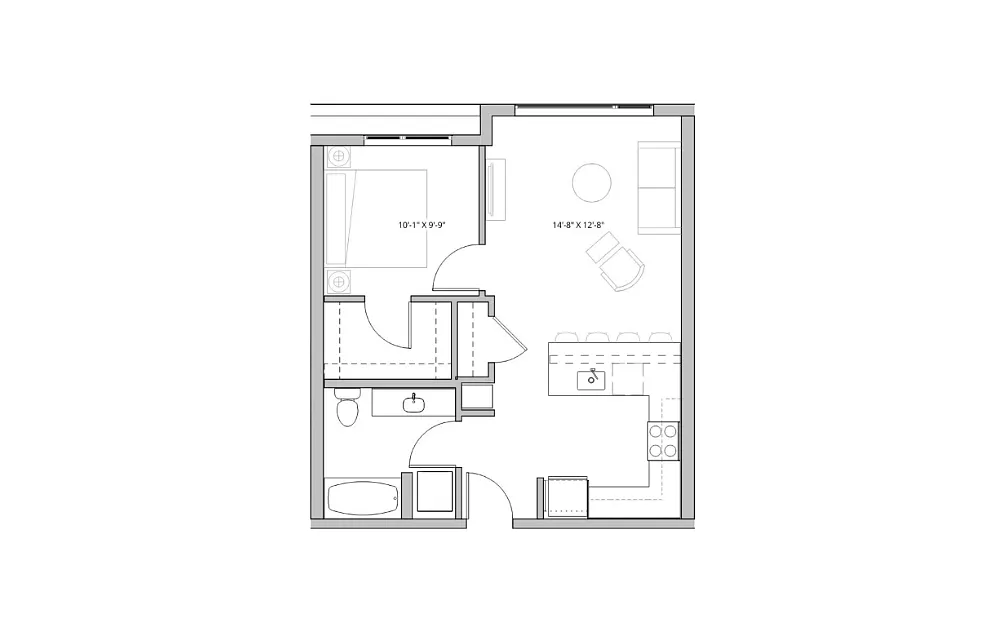 Floor plan 1X1 - C3