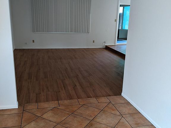 Entry and step down living room