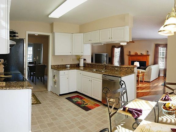 View of kitchen and family room