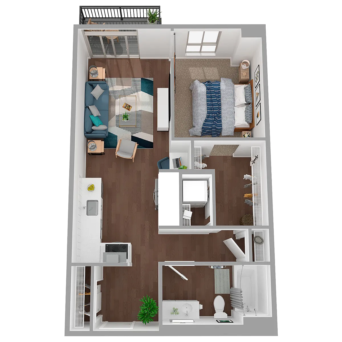 Floor plan 1X1 - A181