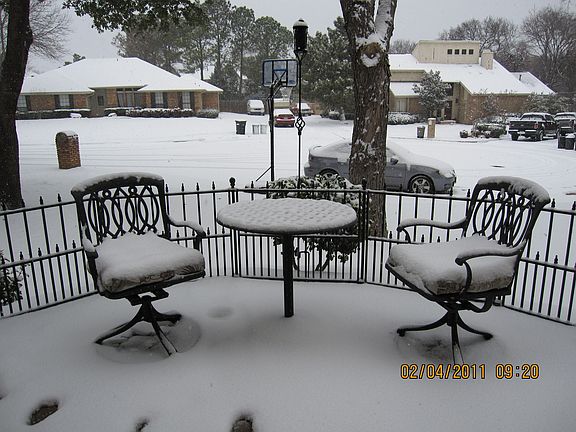 Front patio off of kitchen