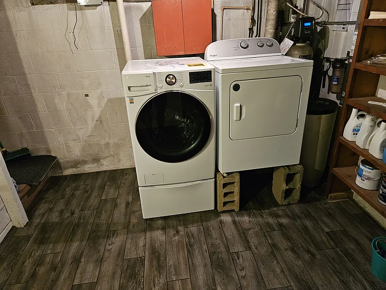 Shared laundry on ground floor