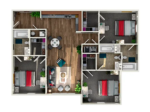 Floor plan 3X3