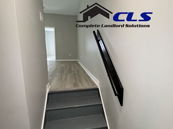 Stairway to Kitchen, Living Room, Bathroom, and Bedroom #3