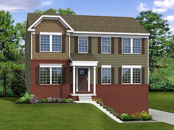 Elevation G Opt New England Inspired Facade, Porch, Rear Garage