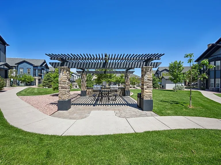 Grilling and dining area