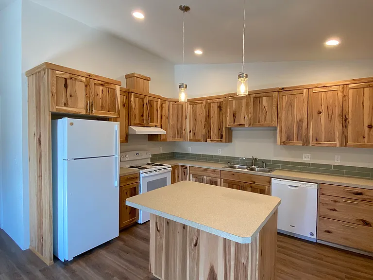 Kitchen with island