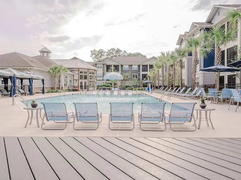 Poolside seating