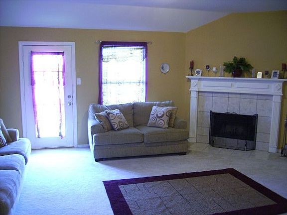 Large Living Room with Corner Fireplace