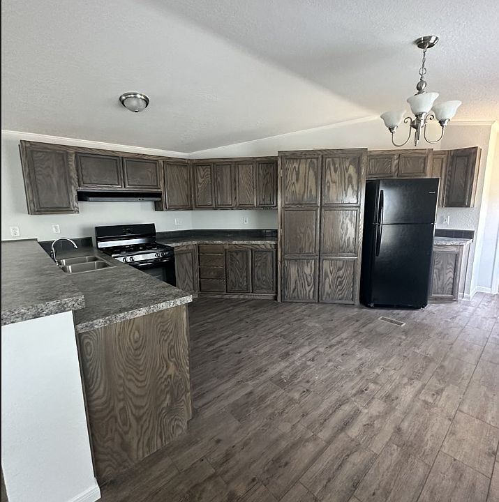 kitchen with hidden utility doors closed