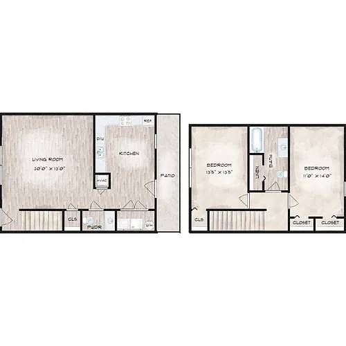 Floor plan Dogwood (B3)