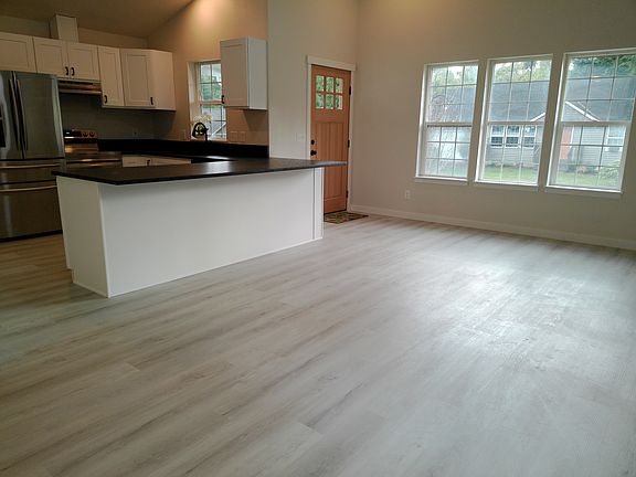 Open concept kitchen and living room