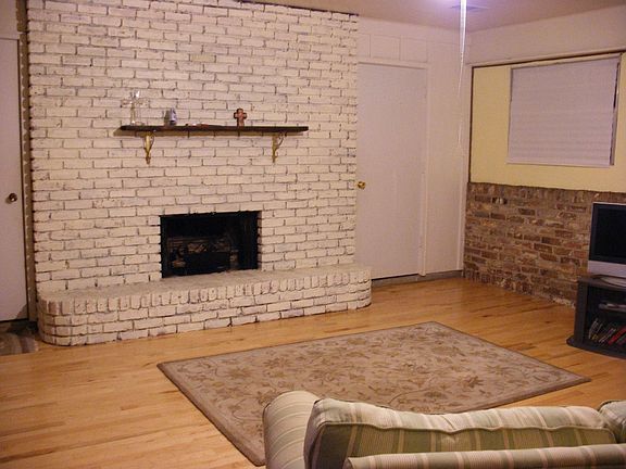 entertainment room with fire place