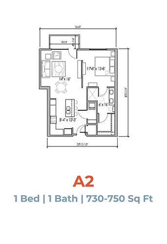 Floor plan 1X1
