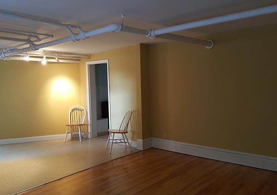 entry to apartment. Opens in to the dining area