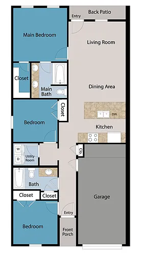 Floor plan 3 Bedroom