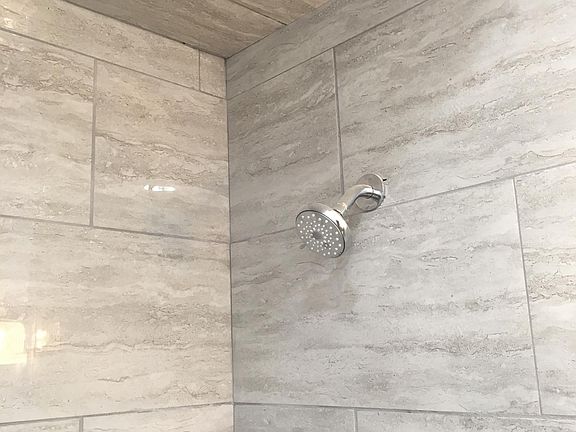 Brand new tiled bathroom