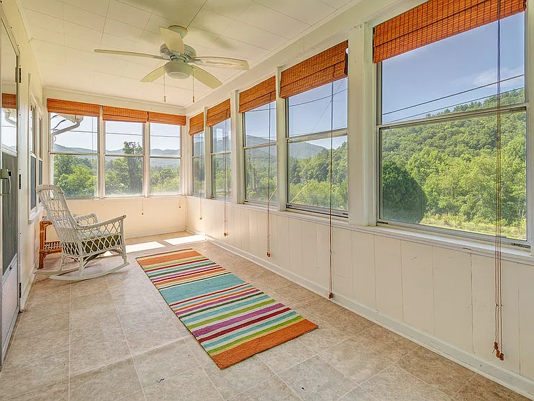 Terrific sunroom with views