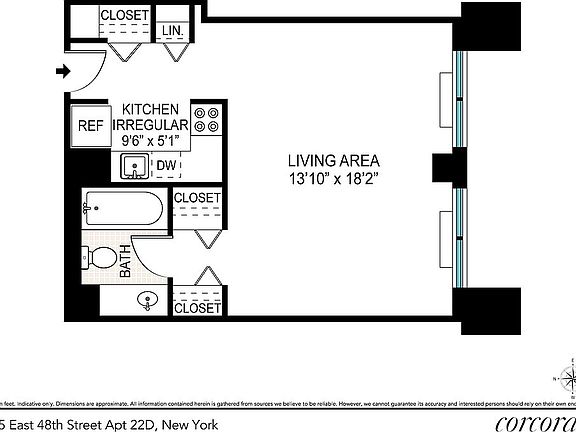 5th image of 145 E 48th St APT 22D