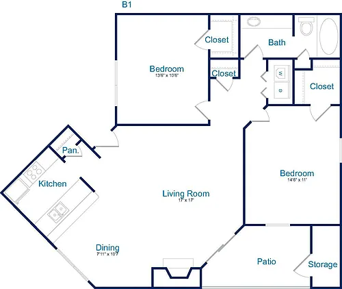 Floor plan B1