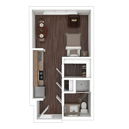 Floor plan Junior Suite 50% AMI
