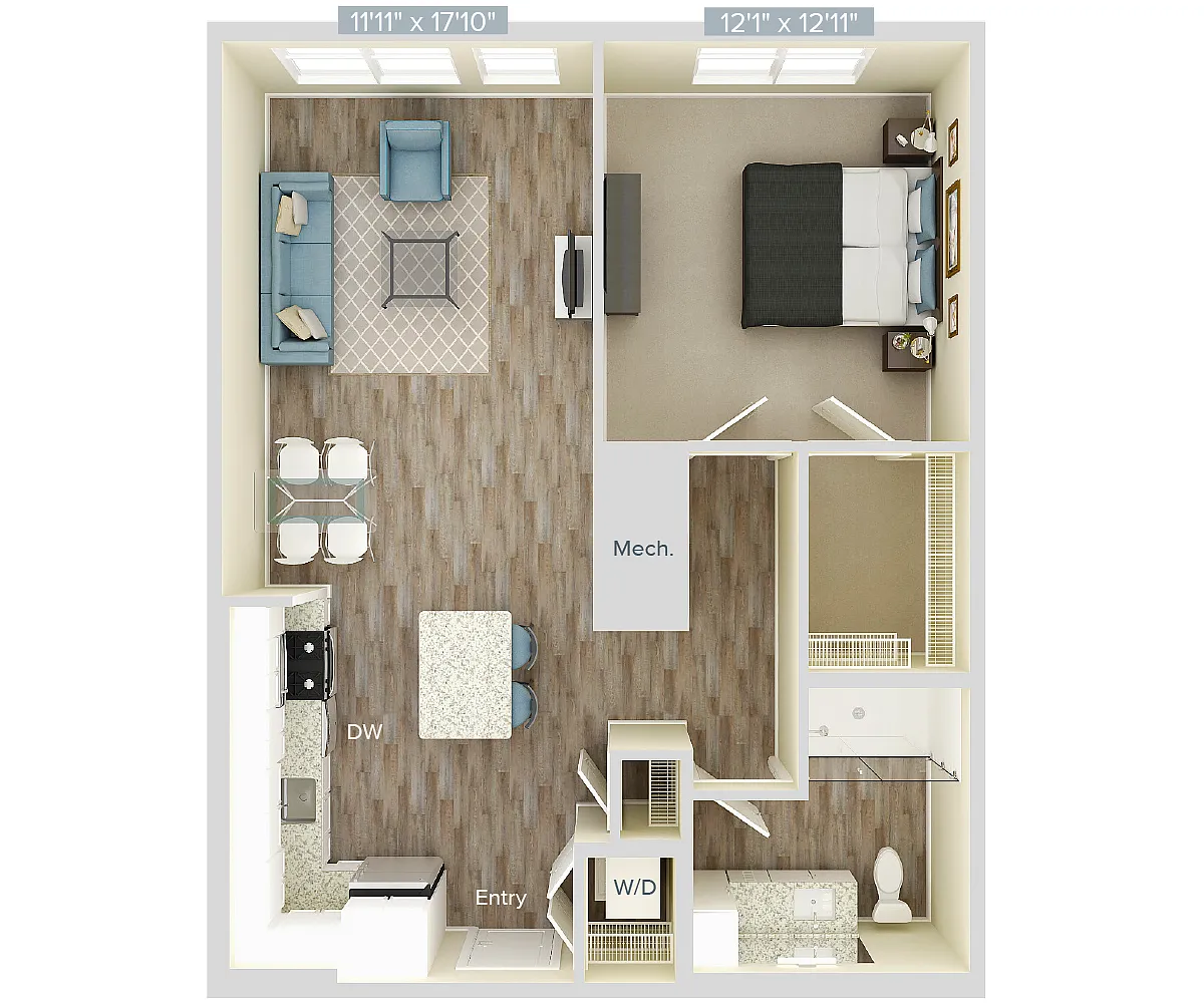 Floor plan Furnished-f-A6-AC-809