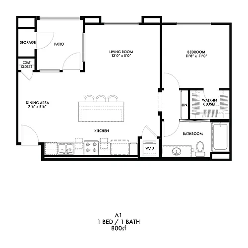 Floor plan Plan A1
