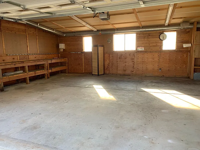 Heated double garage