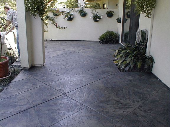 Back Patio - slate 'look'